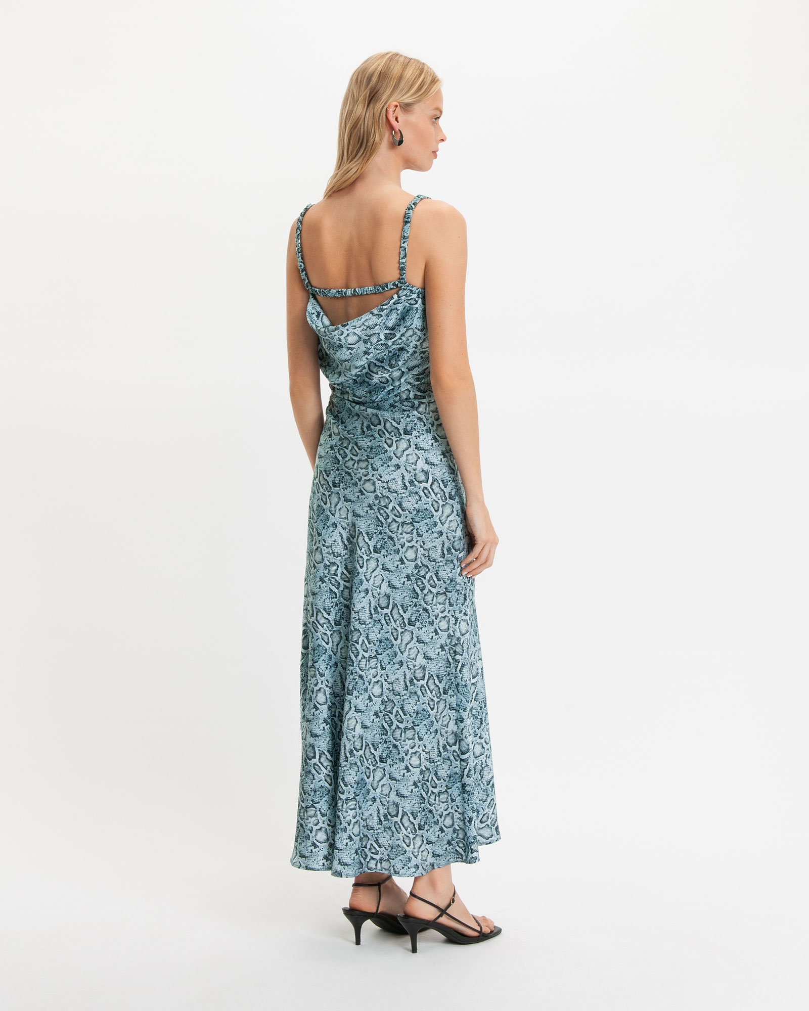 Dresses | Python Midi Dress | 714 Powder Blue