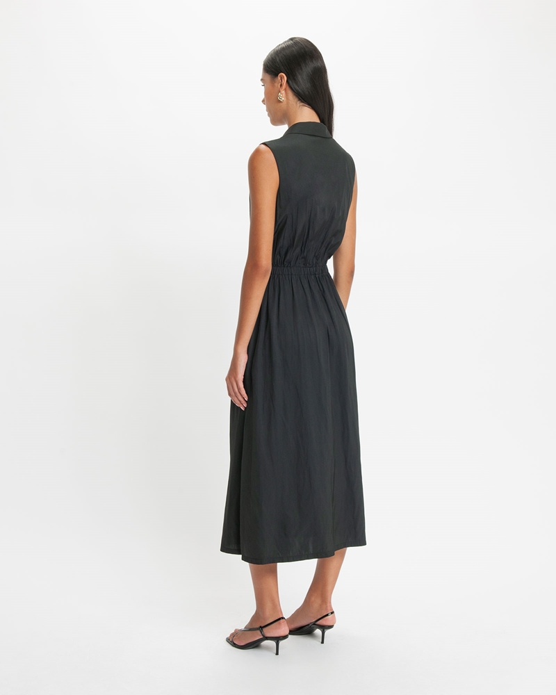 Dresses  | Drawstring Blazer Dress | 990 Black