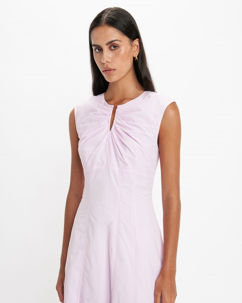 Dresses | U-Bar Neckline Midi Dress | 511 Soft Pink