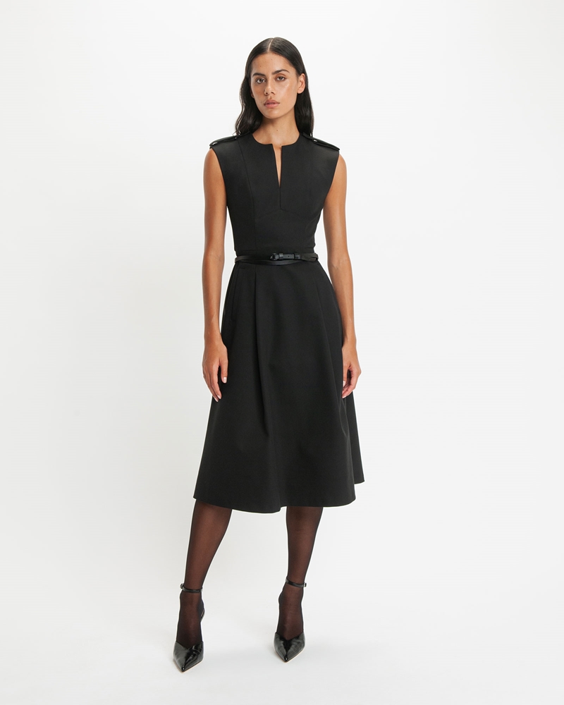 Dresses | Tailored Midi Dress | 990 Black