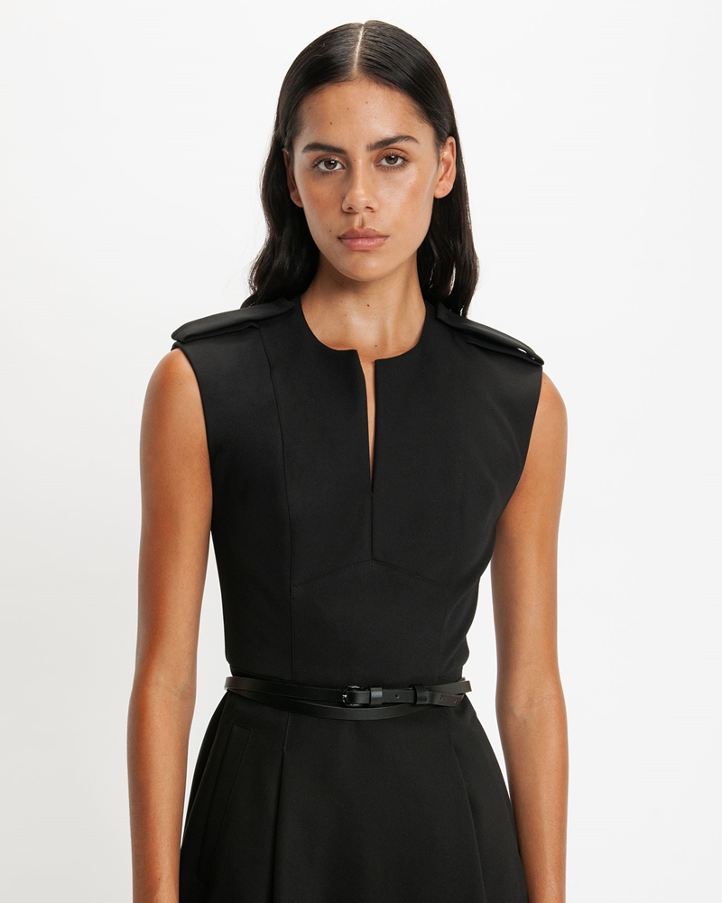 Dresses | Tailored Midi Dress | 990 Black