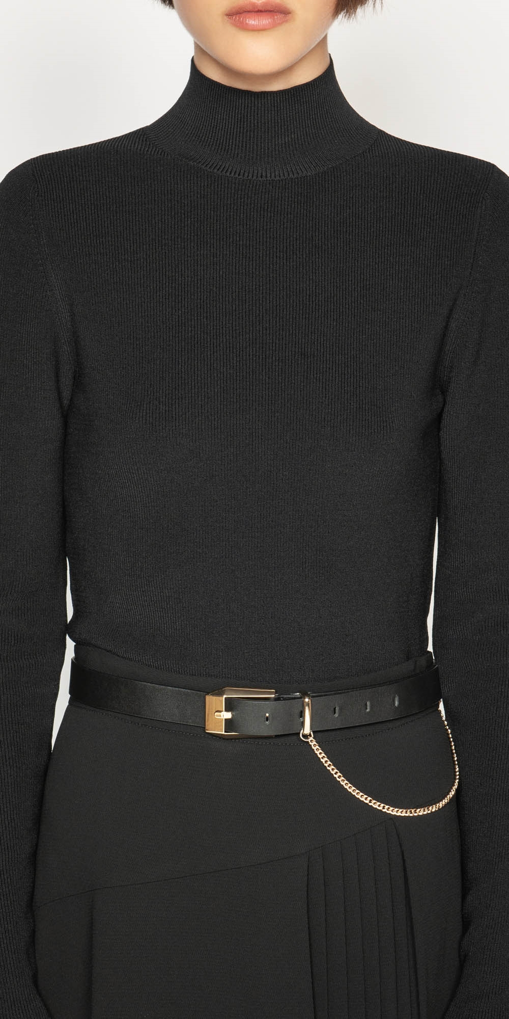 Gold Chain Leather Belt | Buy Accessories Online - Cue