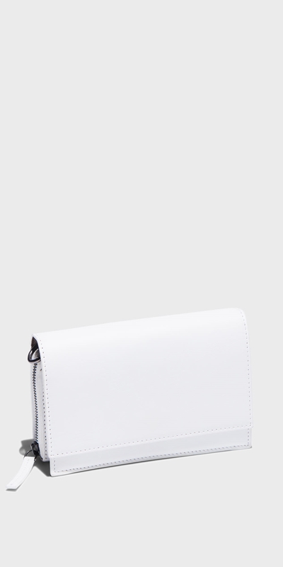 Accessories  | Accordion Leather Bag | 103 Ivory