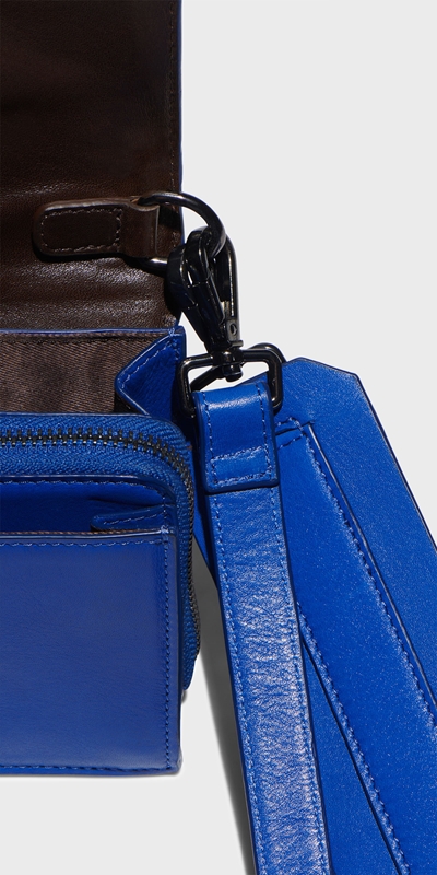 Accessories | Accordion Leather Bag | 779 Cobalt