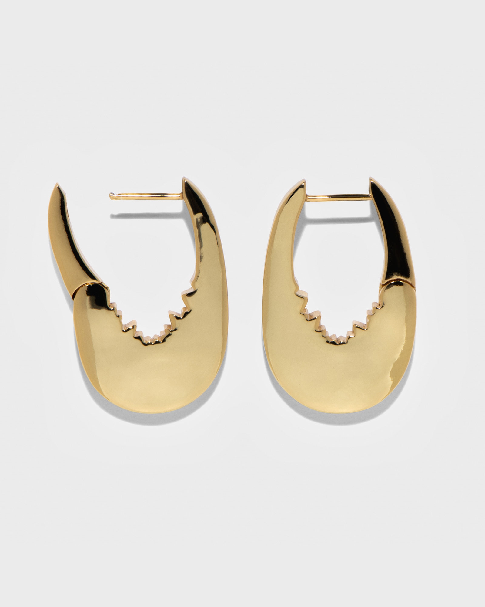 Accessories | Textured Metal Hoop Earring | 160 Gold