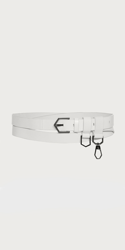 Accessories | Double Wrap Belt | 103 Ivory