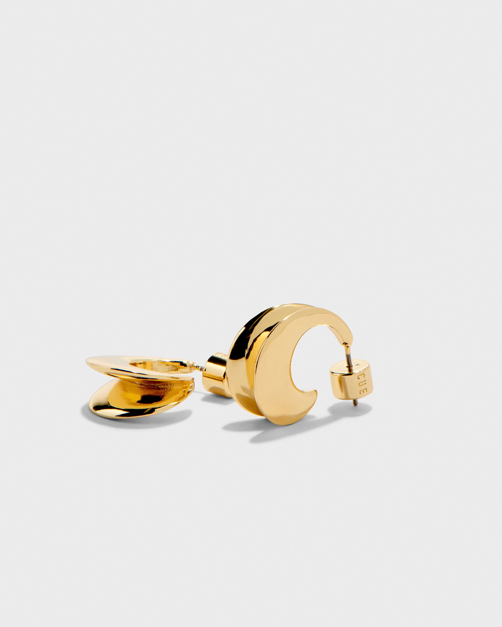 Accessories  | Petite Sliced Earring | 160 Gold
