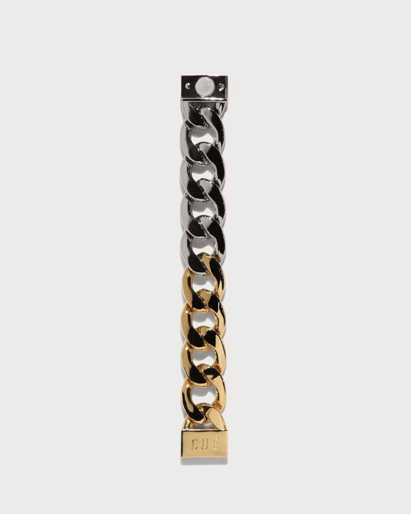 | Mixed Metal Chunky Chain Bracelet