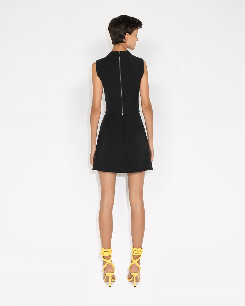 Sale  | Pleat Front Wrap Skirt | 990 Black