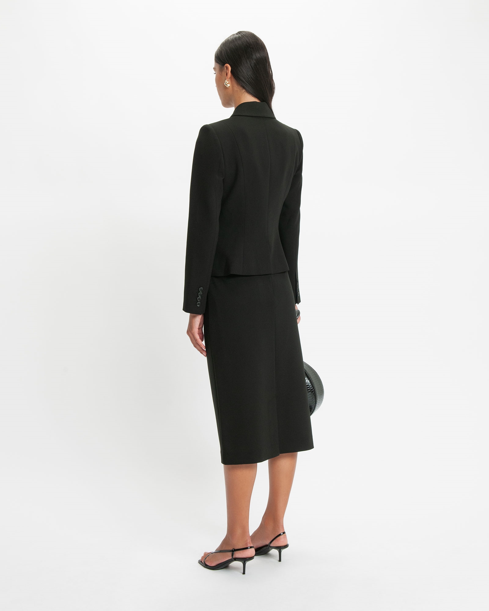 Skirts | Stretch Suit Pencil Skirt | 990 Black