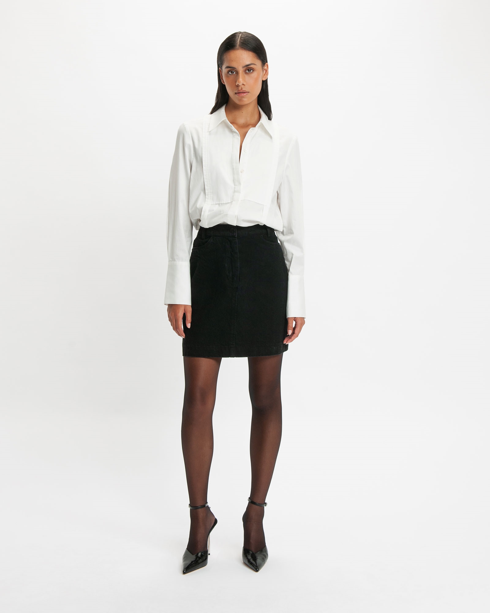 Skirts | Black Denim Mini | 990 Black
