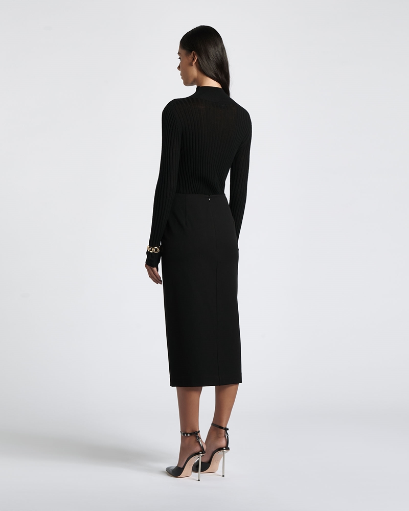 Skirts  | Eco Twill Pencil Skirt | 990 Black