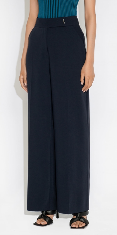 Sale  | Waisted Wide Leg Pant | 780 Ink