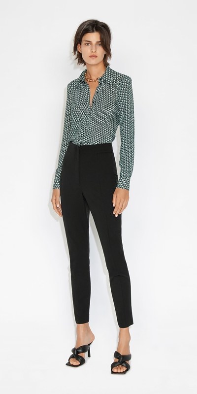 Cue Cares - Sustainable | Waisted Skinny Pant | 990 Black