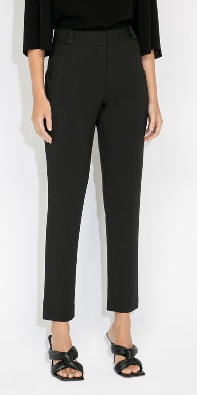 Sale  | Double Weave Skinny Pant | 990 Black