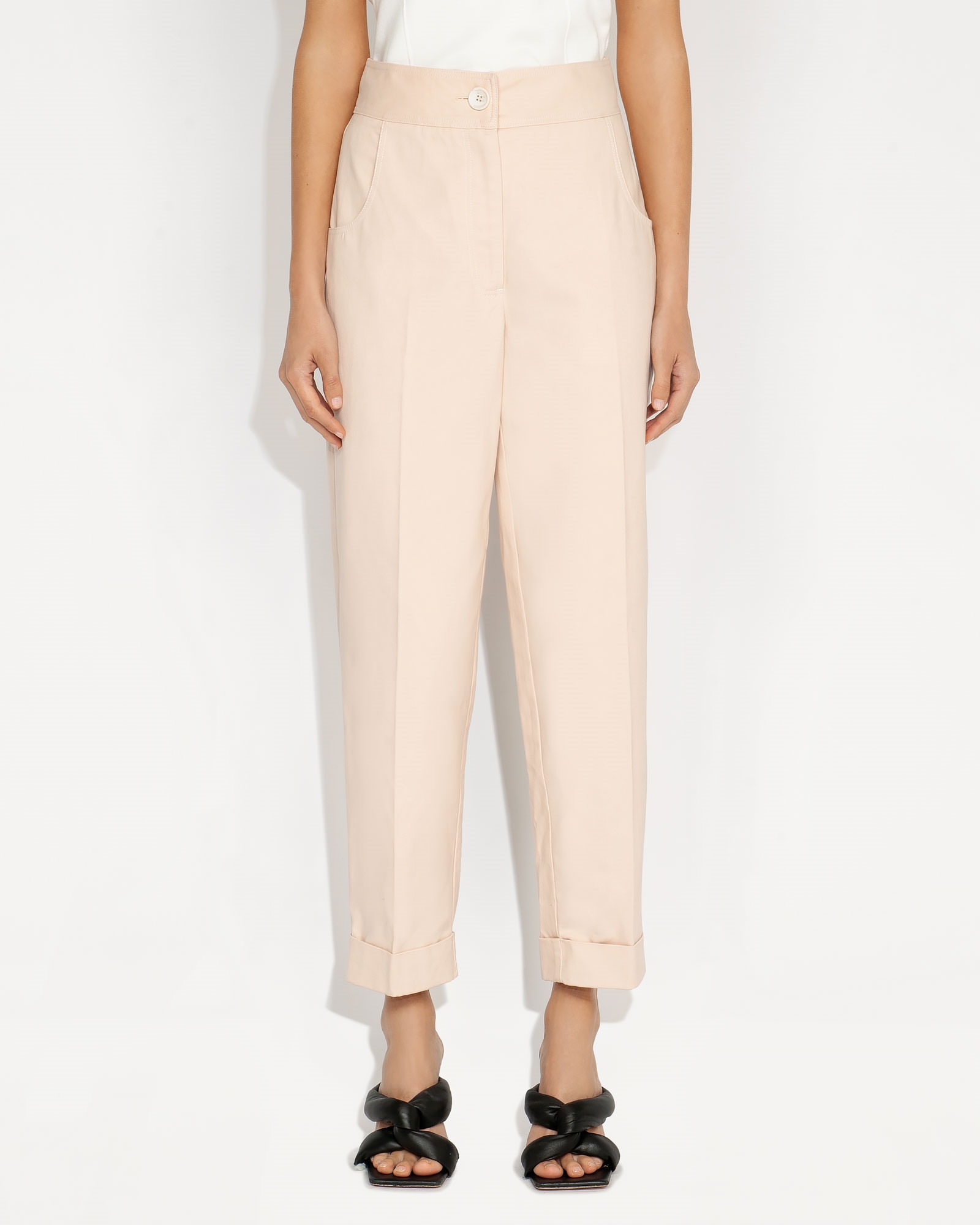 Pants | Cotton Drill Tapered Pant | 153 Pale Peach