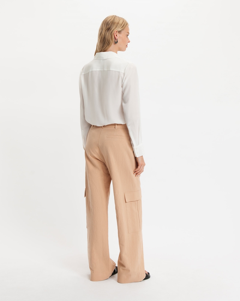 Pants  | Cotton Linen Utility Pant | 230 Honey
