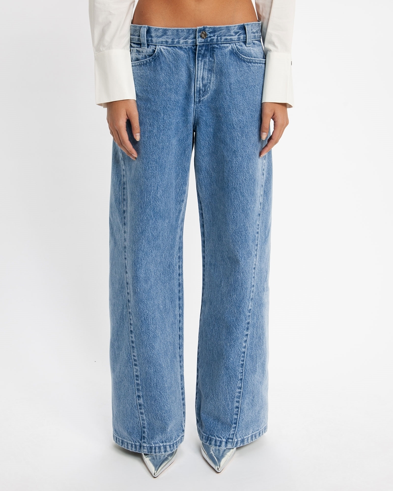 Pants | Wide Leg Jeans | 753 Washed Indigo