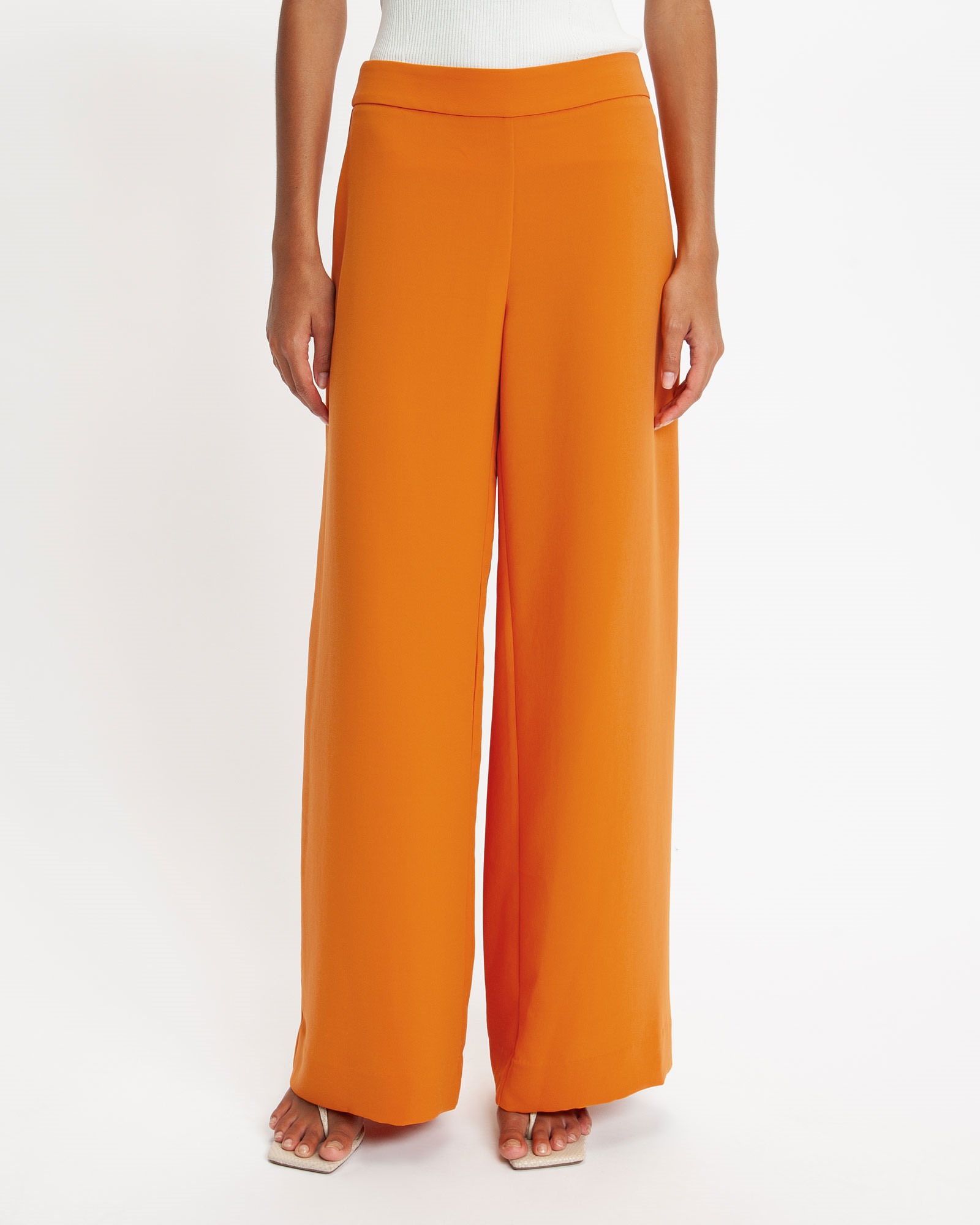 Pants | Flat Front Pant | 219 Saffron