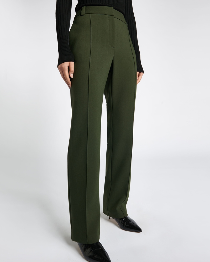 New Arrivals | Double Weave Straight Leg Pant | 366 Dark Olive
