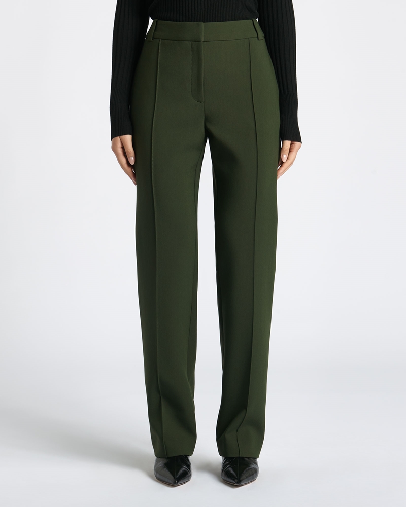New Arrivals  | Double Weave Straight Leg Pant | 366 Dark Olive