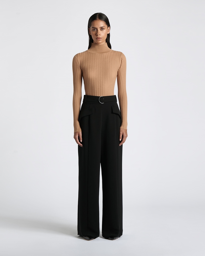 | Belted Wide Leg Pant