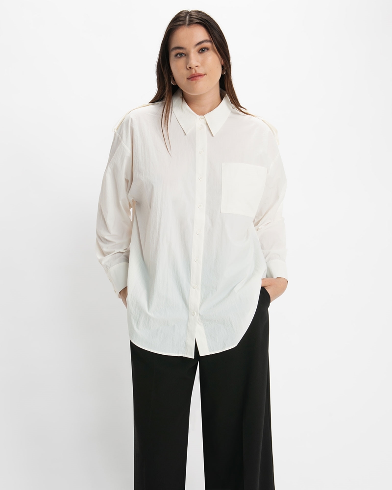 Tops and Shirts | Recycled Nylon Shirt | 110 Off White