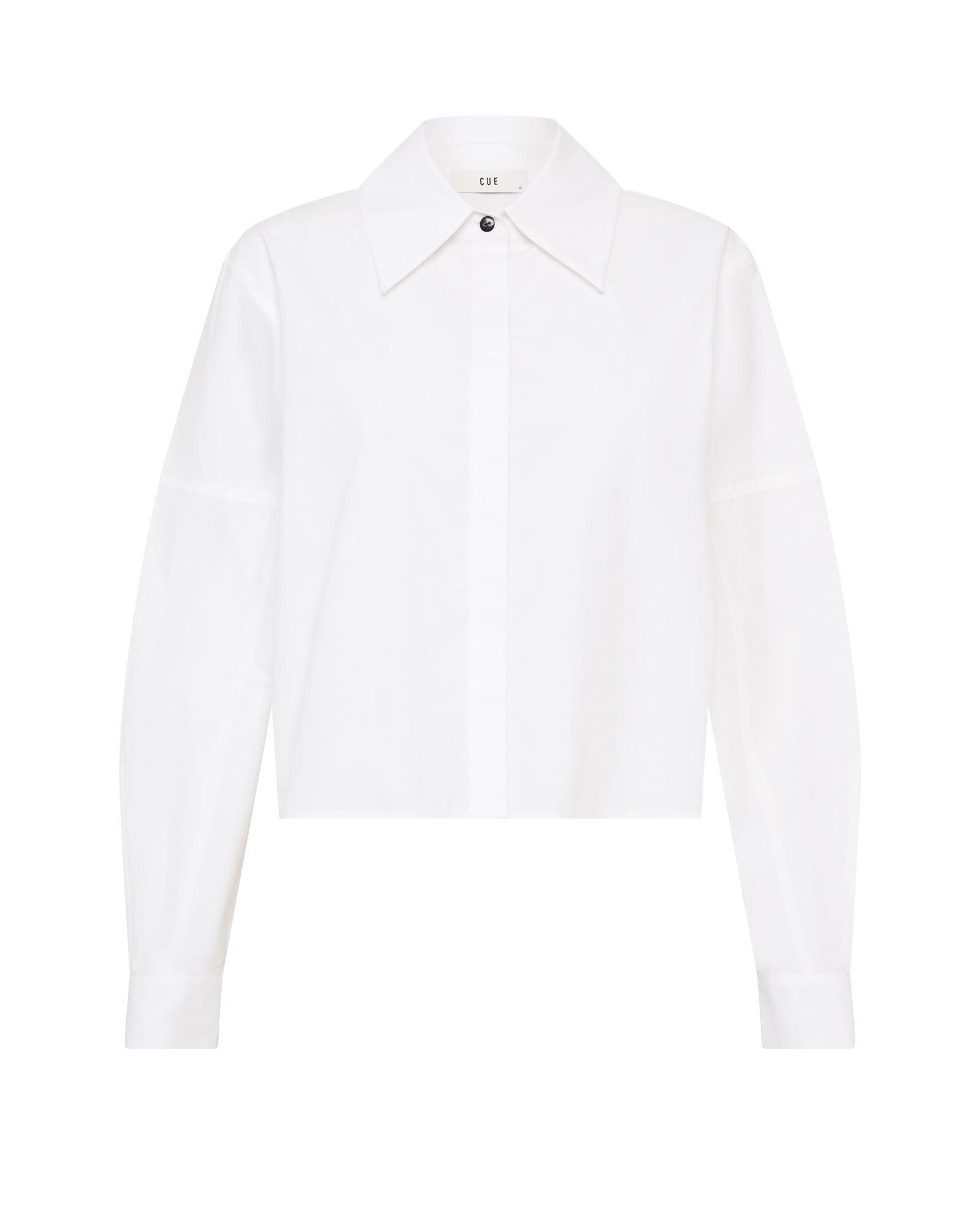 Tops and Shirts | Cropped Point Collar Shirt | 110 Off White
