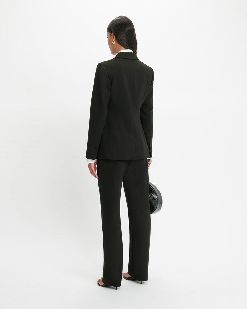 Jackets and Coats  | Stretch Suit Tailored Blazer | 990 Black