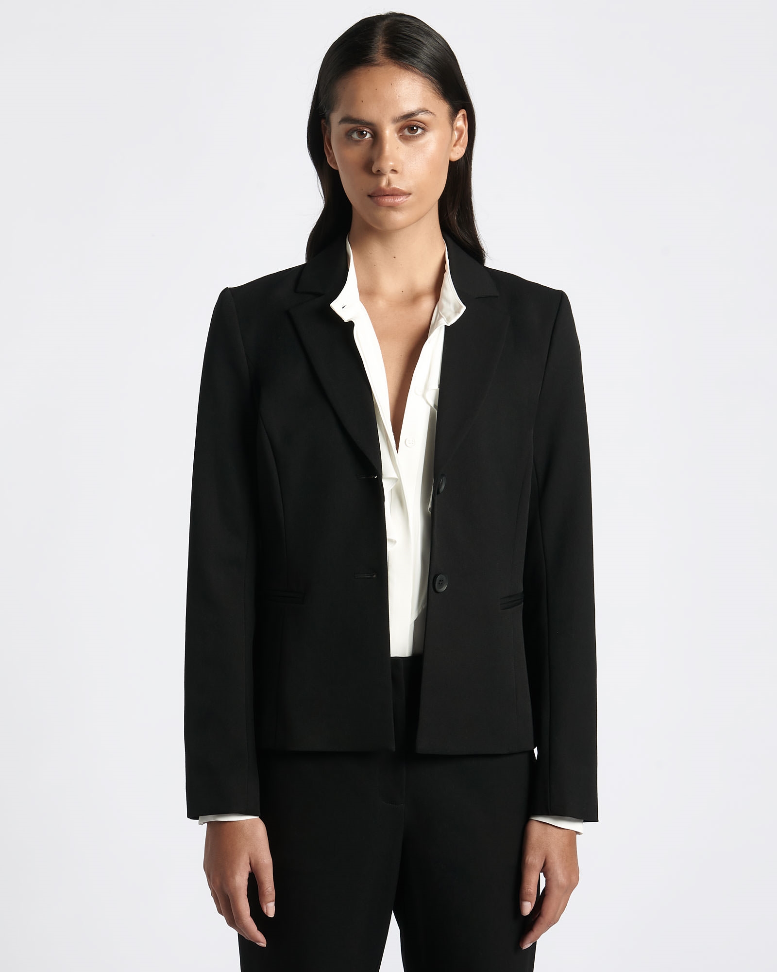 Jackets and Coats  | Eco Twill Tailored Jacket | 990 Black