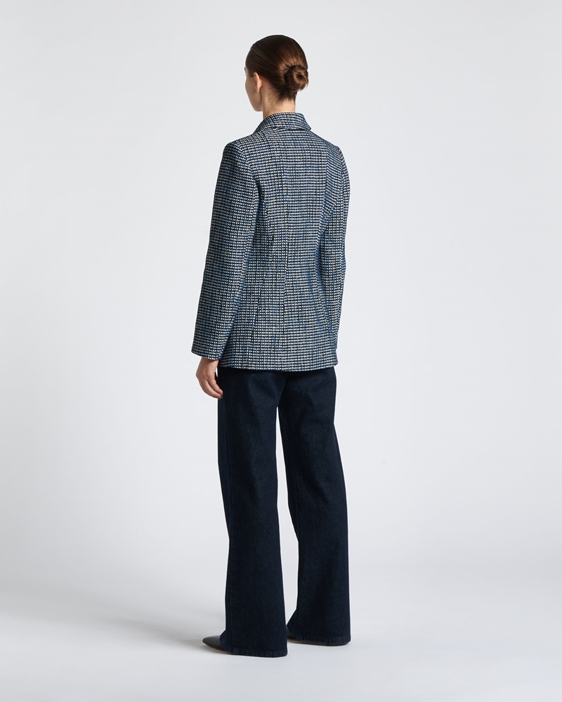 Jackets and Coats  | Tweed Tailored Jacket | 983 Blue Black