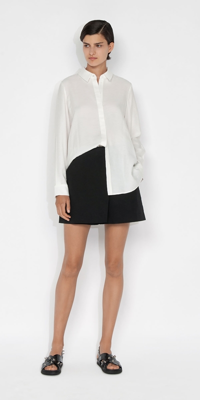 Tops and Shirts | Ruched Back Shirt | 110 Off White