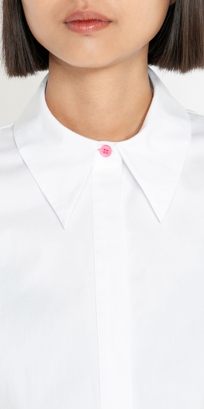 New Arrivals | Cotton Nylon Shirt | 540 Pink