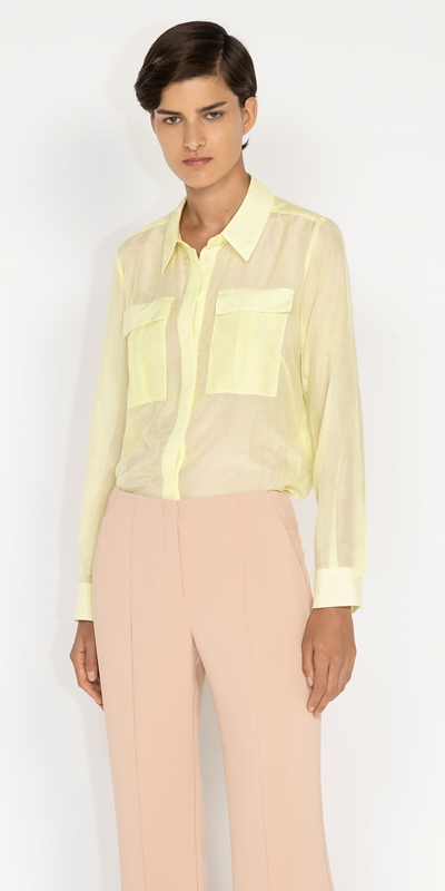 Tops and Shirts  | Patch Pocket Shirt | 196 Glow
