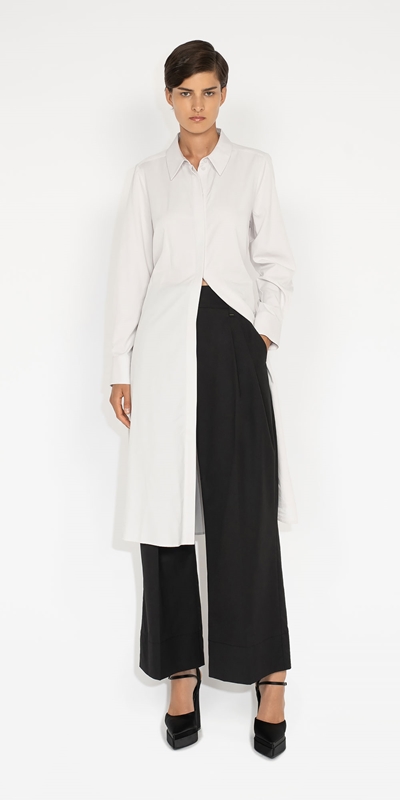 Wear to Work | Relaxed Maxi Shirt | 902 Mist