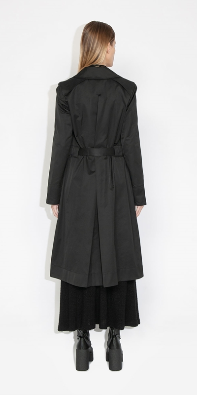 New Arrivals | Cotton Memory Trench | 990 Black