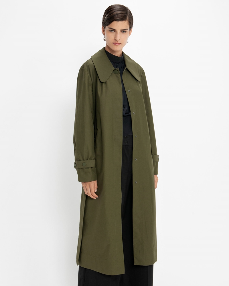 | Khaki Belted Trench