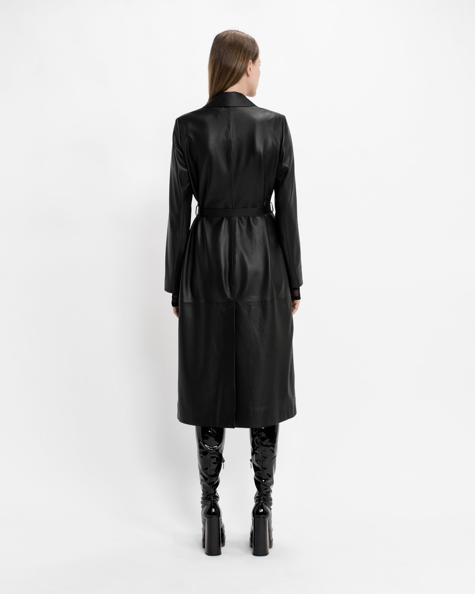New Arrivals | Leather Trench | 990 Black
