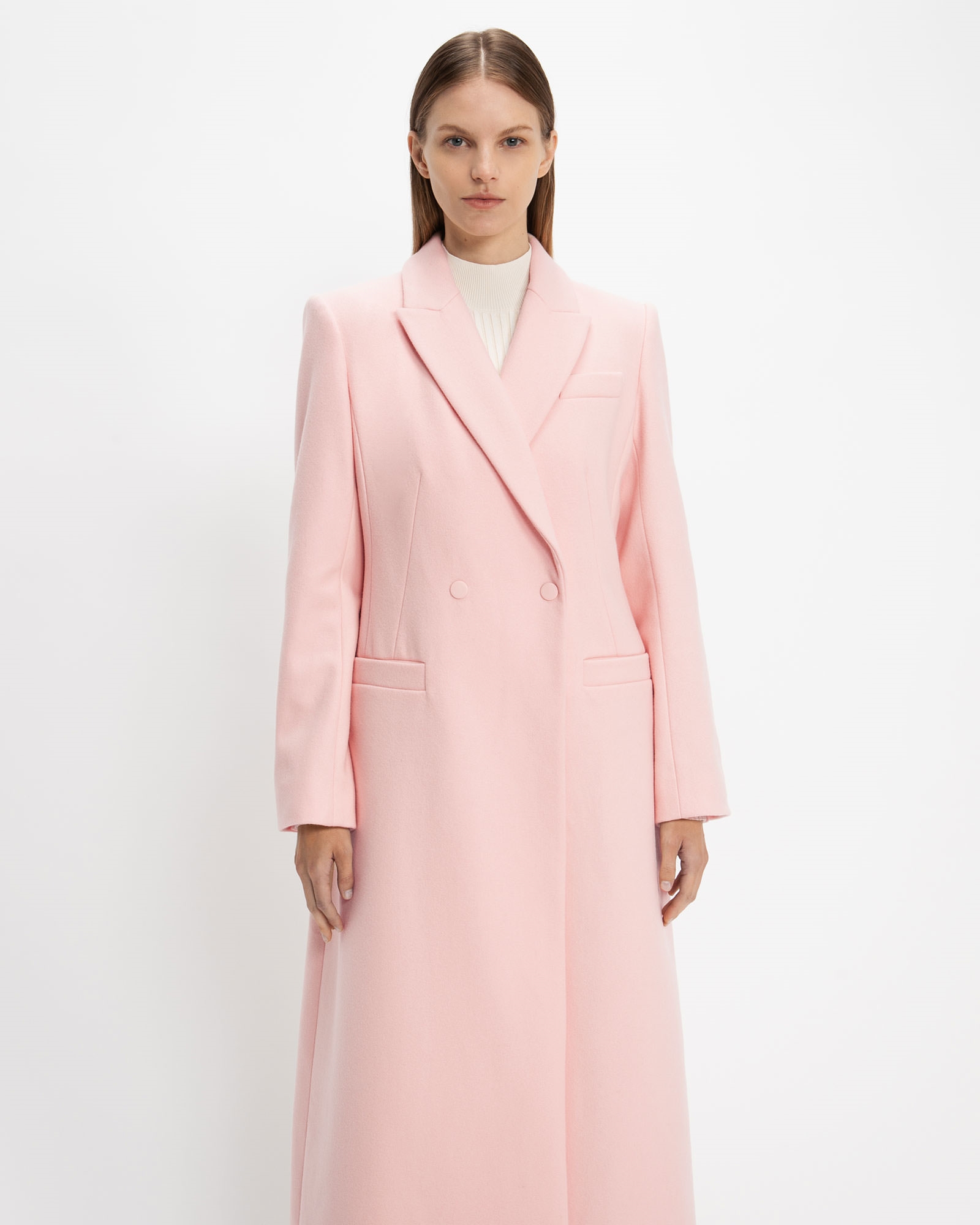 Wool Felt Tailored Coat | Buy Jackets & Coats Online - Cue