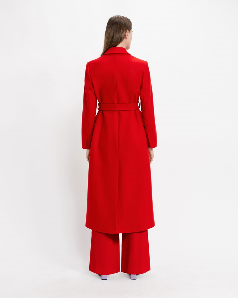 Jackets and Coats  | Scarlet Wool Coat | 642 Ruby