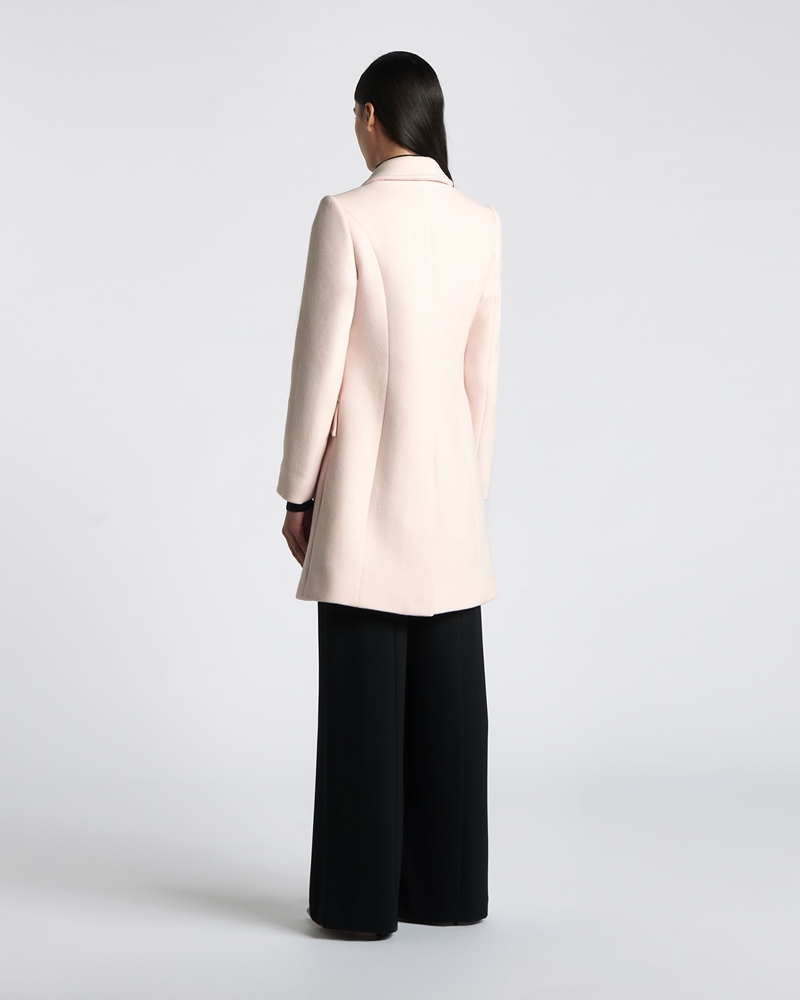 Jackets and Coats  | Wool Felt Tailored Coat | 511 Soft Pink