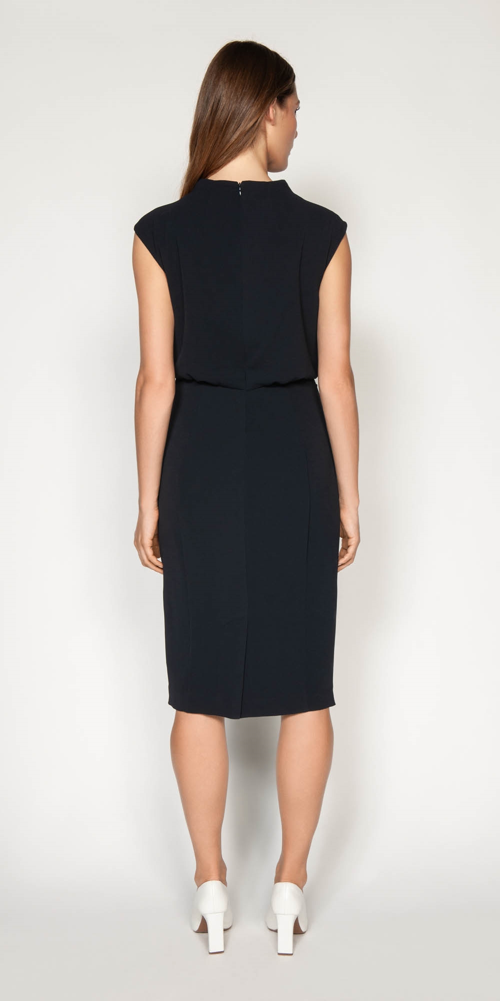 Funnel Neck Draped Dress | Buy Dresses Online - Cue