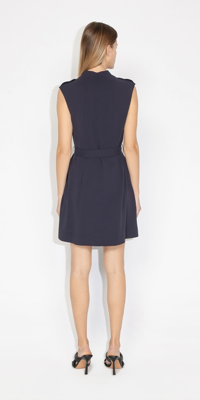 Dresses | Zip Front Utility Dress | 793 Ink Well