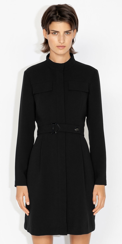 Sale  | Belted Utility Dress | 990 Black