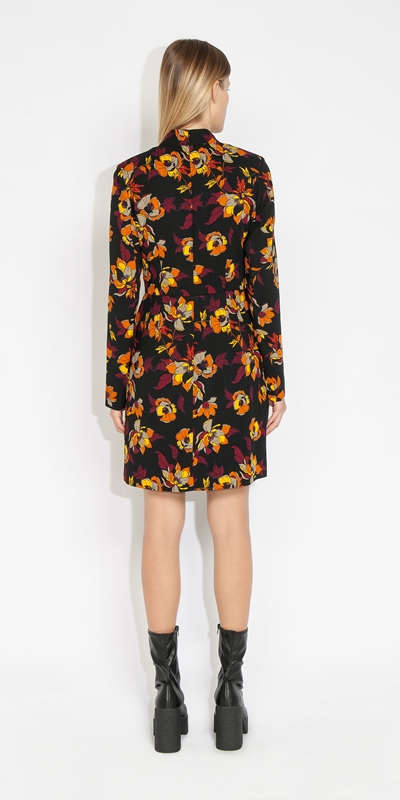 Dresses | Autumn Floral Blazer Dress | 990 Black