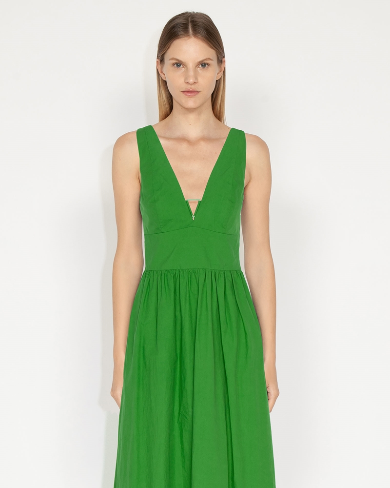 Dresses | Cotton Twist Dress | 327 Lime Zest