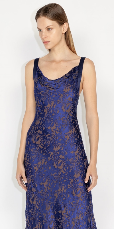 Dresses  | Ultraviolet Burnout Bias Dress | 571 Ultra Violet