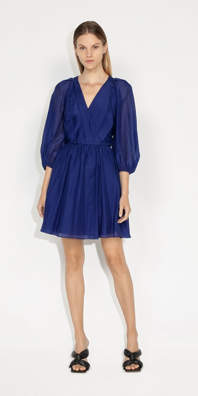 Sale | Tuck Mini Dress | 571 Ultra Violet
