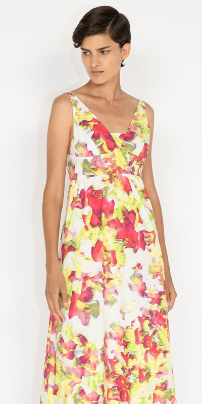 Dresses  | Blurred Rose Maxi Dress | 351 Wild Lime