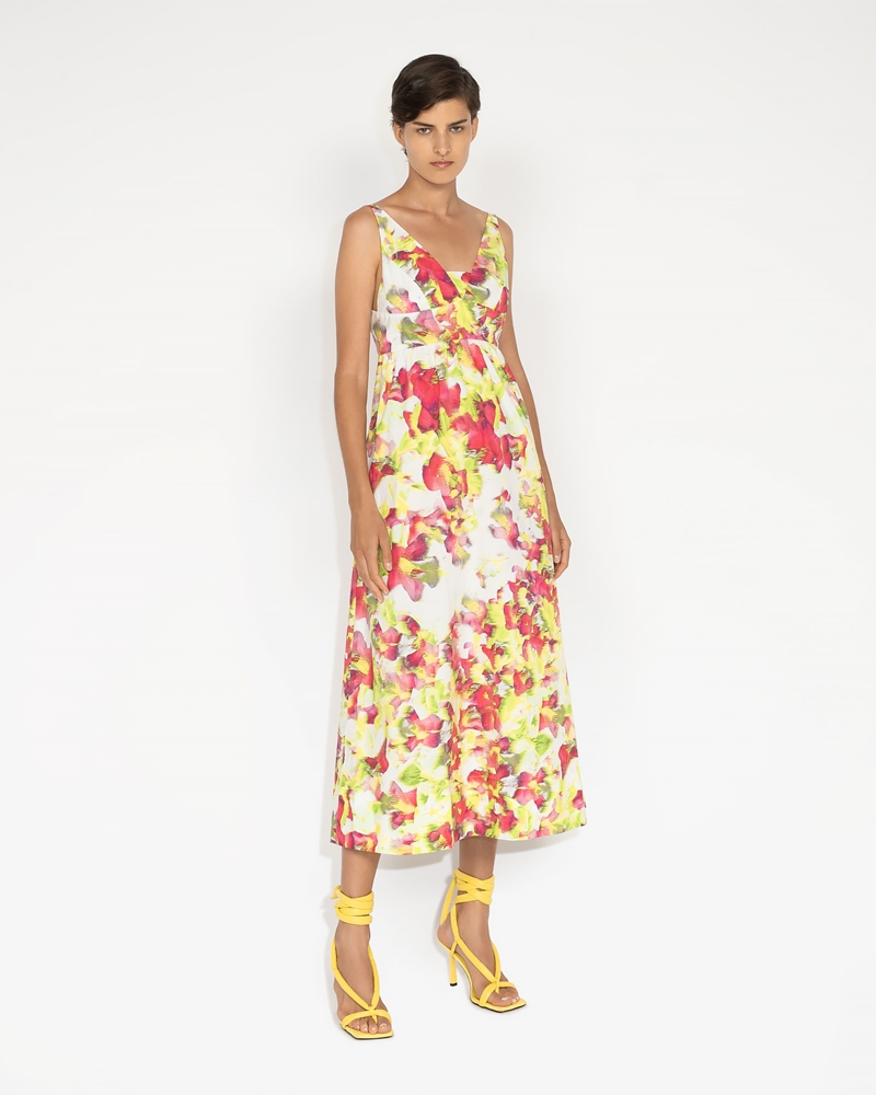 Dresses | Blurred Rose Maxi Dress | 351 Wild Lime